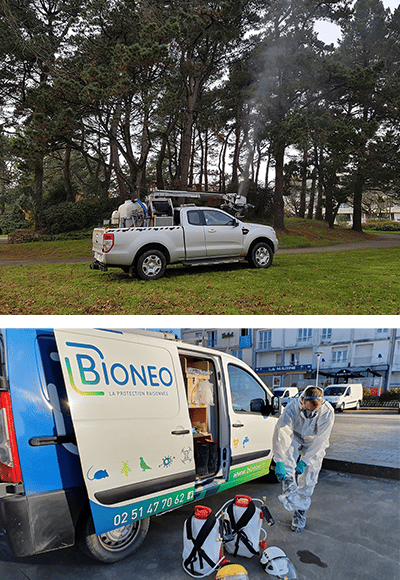 Véhicules d'intervention - BIONEO - Extermination de nuisibles en Pays de la Loire