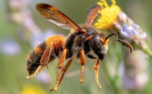 Un frelon asiatique vu de près